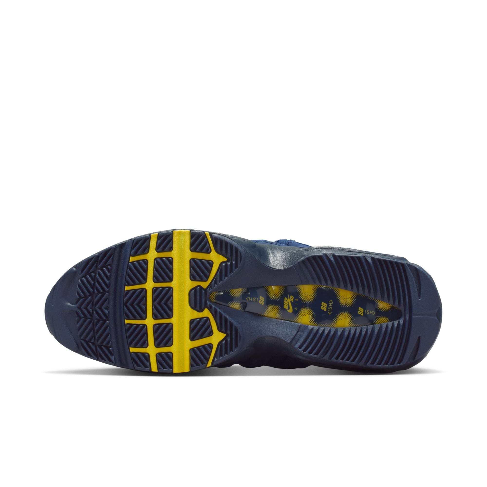 Nike SB Air Max 95 Shoes - Obsidian/Speed Yellow/Midnight Navy