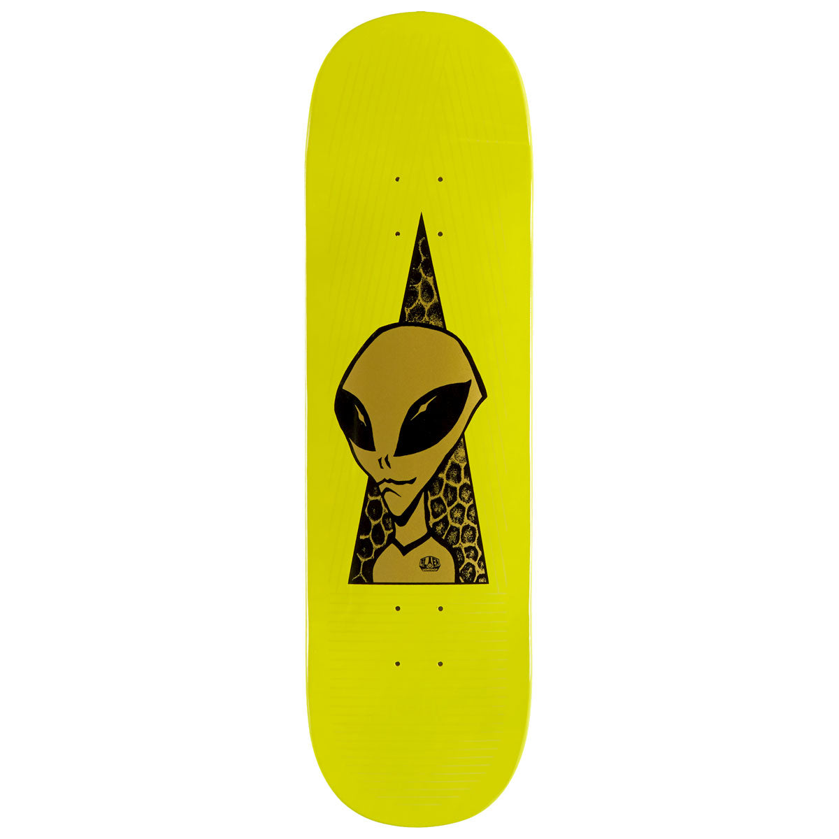 スケートボード Alien Workshop inspiration station Alien Workshop Popson Visitor Gold Skateboard Deck - Full Dip