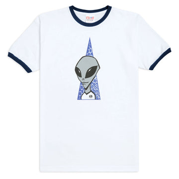 Alien Workshop Visitor Ringer T-Shirt - Natural/Navy