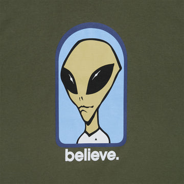 Alien Workshop Believe T-Shirt - Fatigue Green