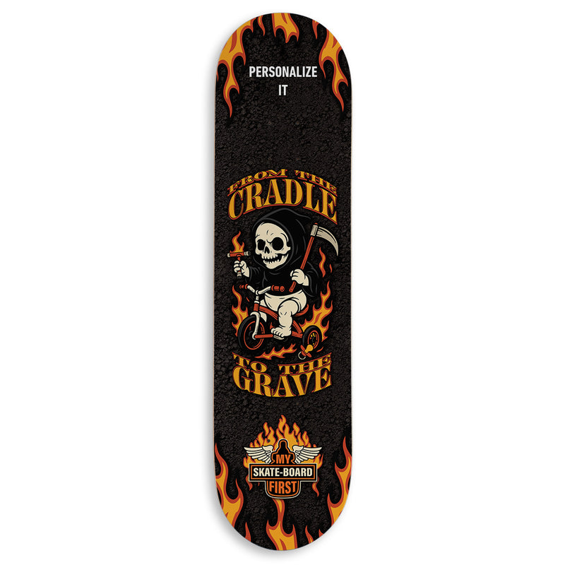 CCS Customs Birthday Skateboard Deck - Cradle 2 Grave - 8.125