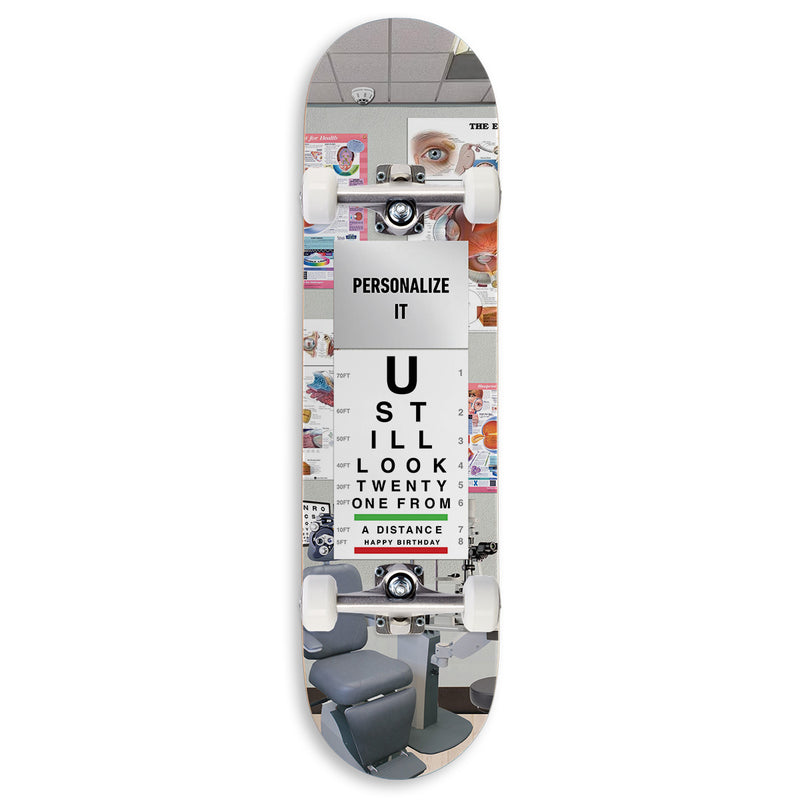 CCS Customs Birthday Skateboard Complete - Eye Test - 8.375