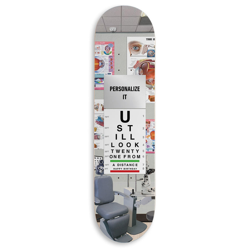 CCS Customs Birthday Skateboard Deck - Eye Test - 8.375