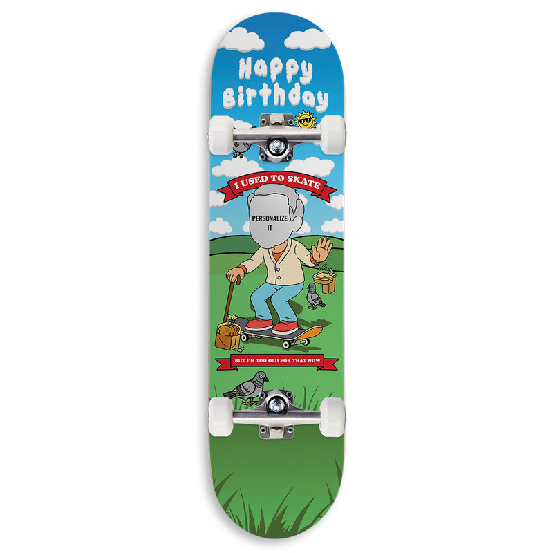 CCS Customs Birthday Skateboard Complete - Now Im Old Male - 8.50