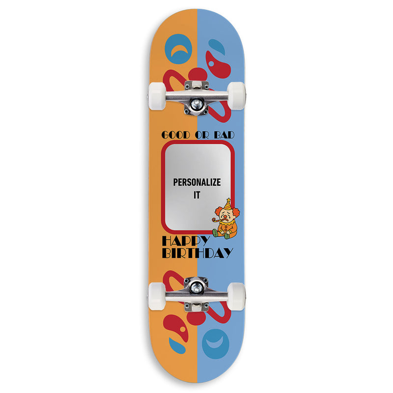 CCS Customs Birthday Skateboard Complete - Sad Clown - 8.50