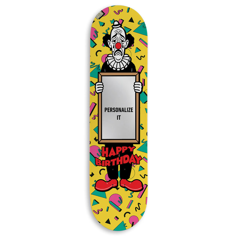 CCS Customs Birthday Skateboard Deck - Sad Clown 2 - 7.75