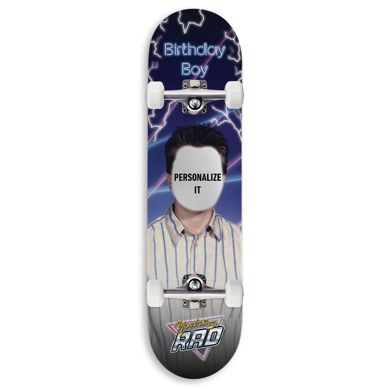 CCS Customs Birthday Skateboard Complete - School Photo Boy - 8.00