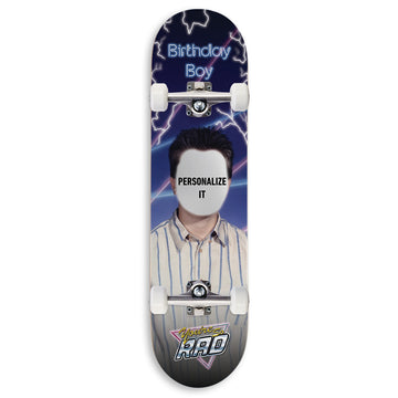 CCS Customs Birthday Skateboard Complete - School Photo Boy - 8.25