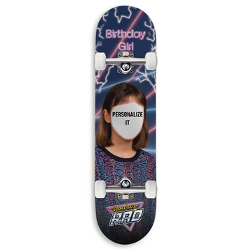 CCS Customs Birthday Skateboard Complete - School Photo Girl - 7.75
