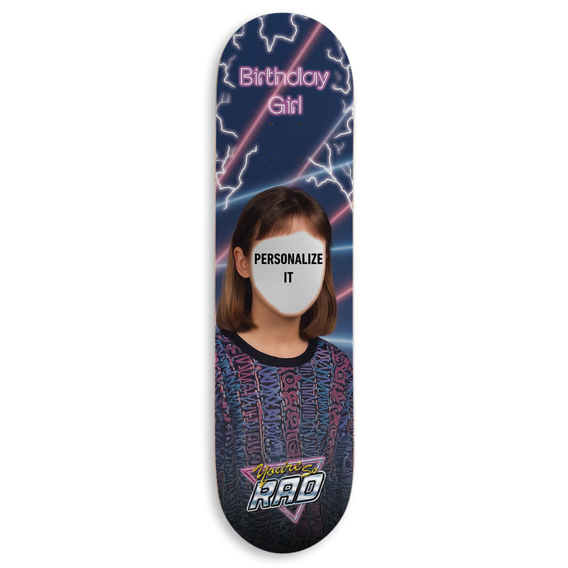 CCS Customs Birthday Skateboard Deck - School Photo Girl - 8.125
