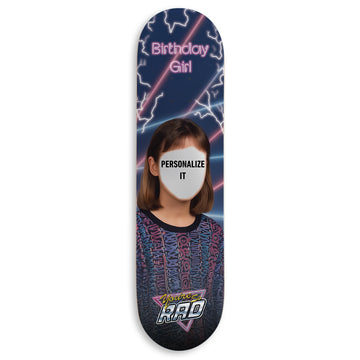 CCS Customs Birthday Skateboard Deck - School Photo Girl - 8.25