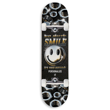 CCS Customs Birthday Skateboard Complete - Smile If Your Name Is - 8.25
