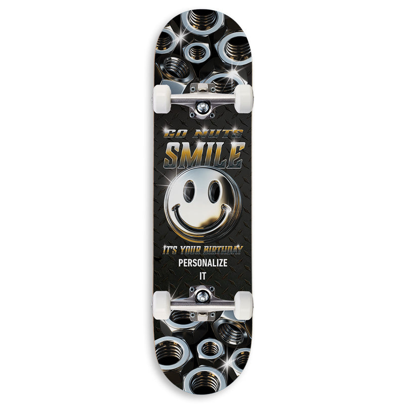 CCS Customs Birthday Skateboard Complete - Smile If Your Name Is - 7.75