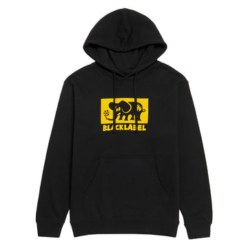 Black Label Elephant Block Hoodie - Black