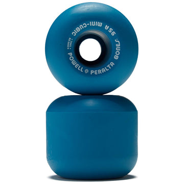 Powell-Peralta Mini Cubics 95A Skateboard Wheels - Blue - 64mm