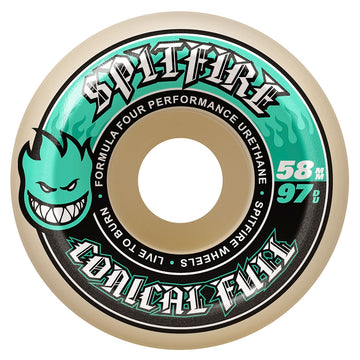 Spitfire F4 97d Conical Full Skateboard Wheels - 58mm