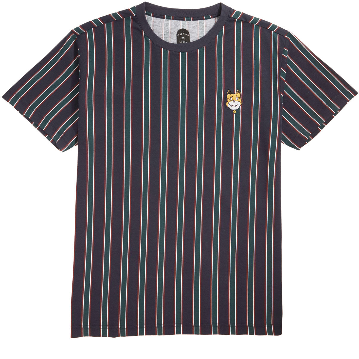 Less than Local Striped Little Guy T-Shirt - Navy image 1