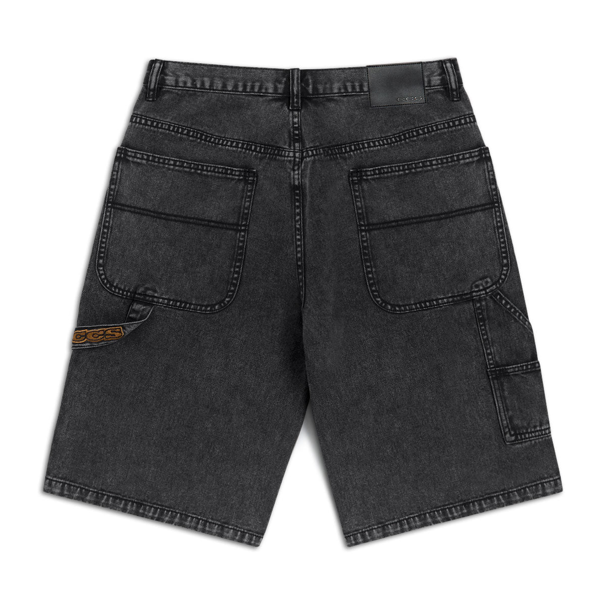 CCS Hammer Loop Jean Shorts - Acid Wash Black