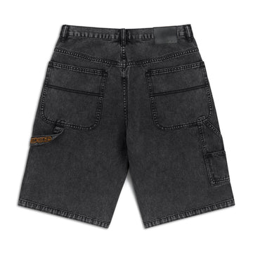 CCS Hammer Loop Jean Shorts - Acid Wash Black