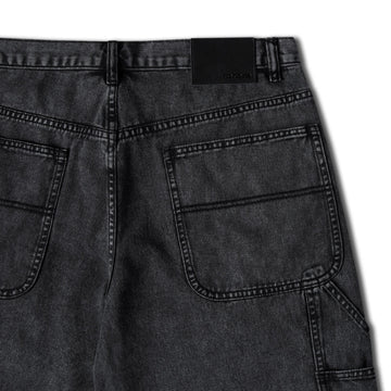 CCS Hammer Loop Jean Shorts - Acid Wash Black