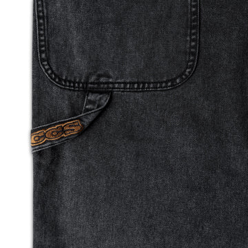 CCS Hammer Loop Jean Shorts - Acid Wash Black