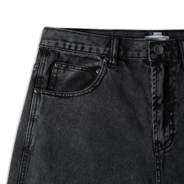 CCS Hammer Loop Jean Shorts - Acid Wash Black