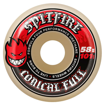 Spitfire F4 101d Conical Full Skateboard Wheels - 58mm