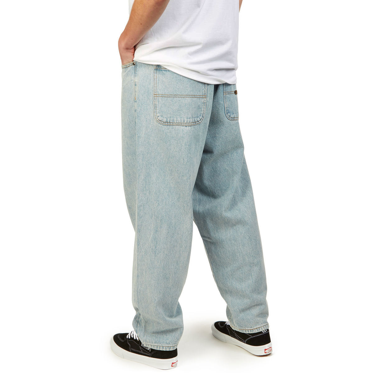 CCS Baggy Taper Denim Jeans - Light Wash image 3