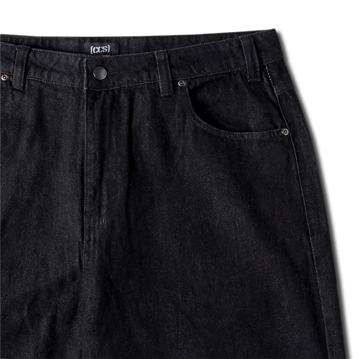 CCS Baggy Taper Denim Jeans - Black image 7