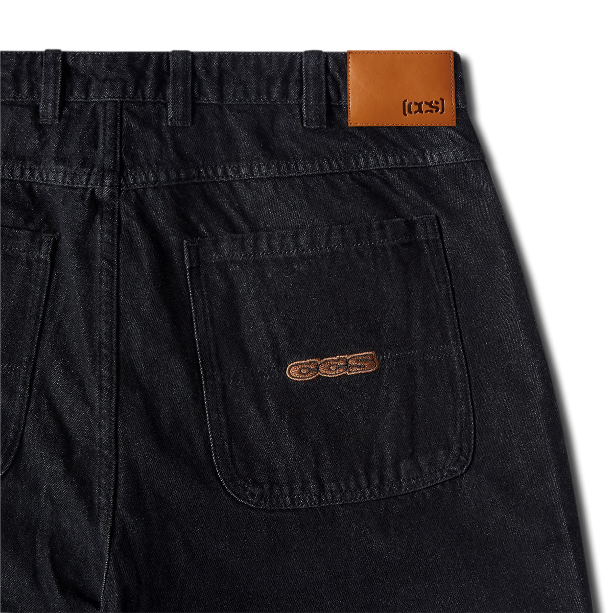 CCS Baggy Taper Denim Jeans - Black image 8