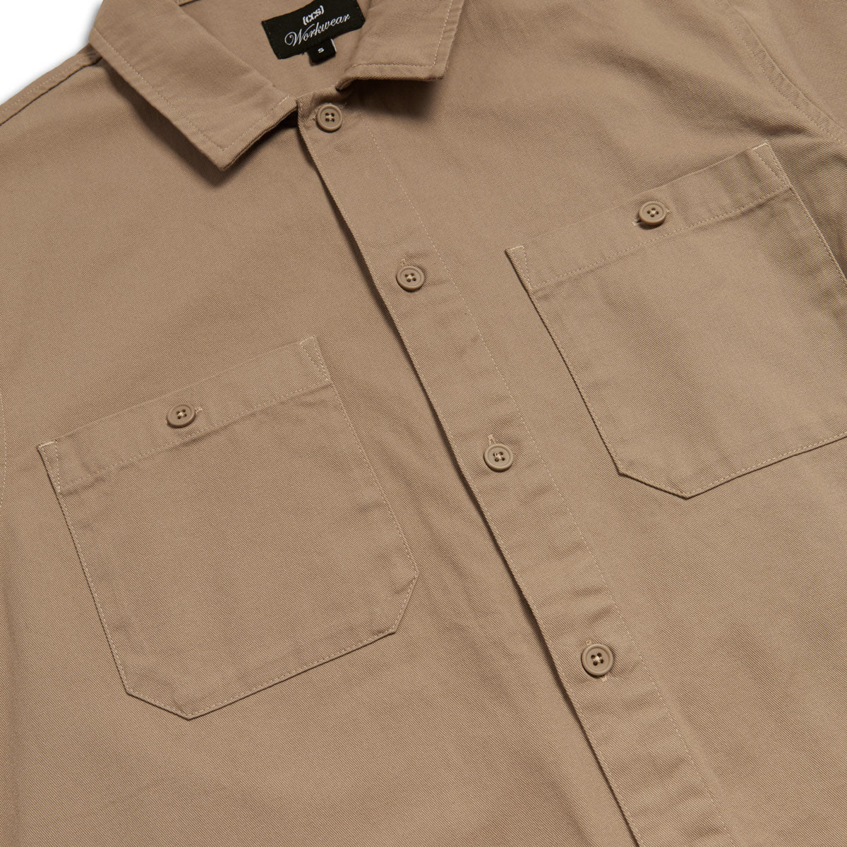 CCS Custom Embroidered Work Shirt - Khaki image 5