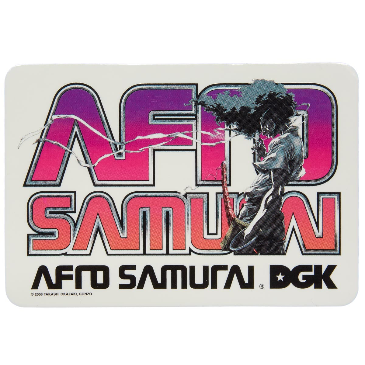 DGK x Afro Samurai The Blade Stickers image 1