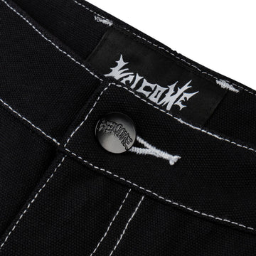 Welcome Brace Canvas Carpenter Shorts - Black