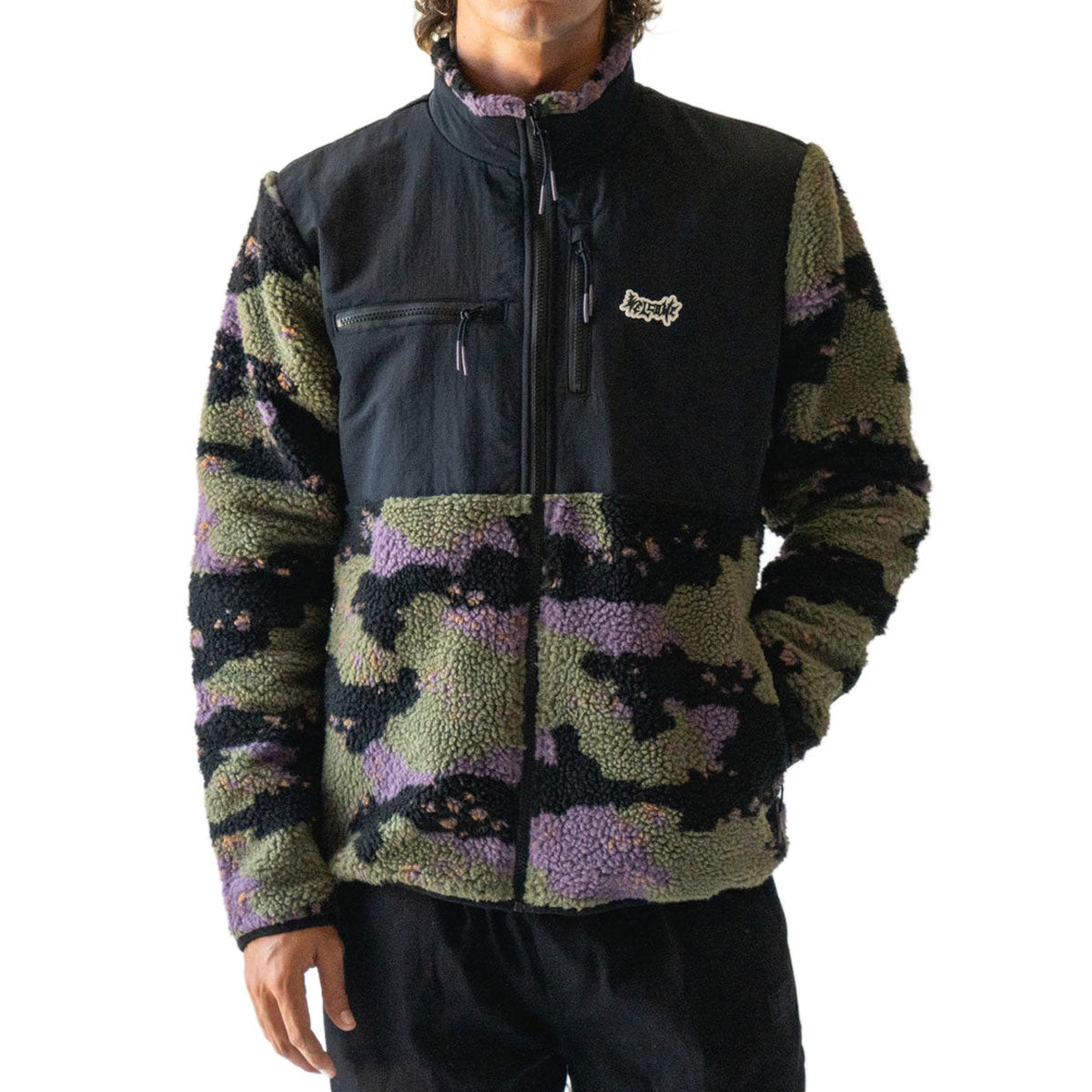 Welcome Cloak Full-zip Sherpa Fleece Sweatshirt - Woods image 2