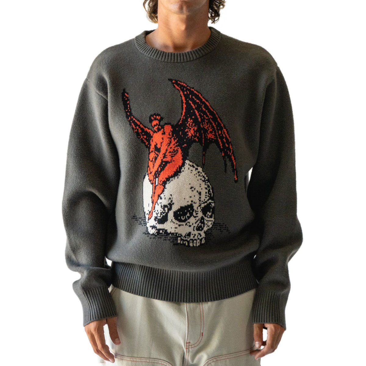 Welcome Nephilim Knit Sweater - Grey image 2