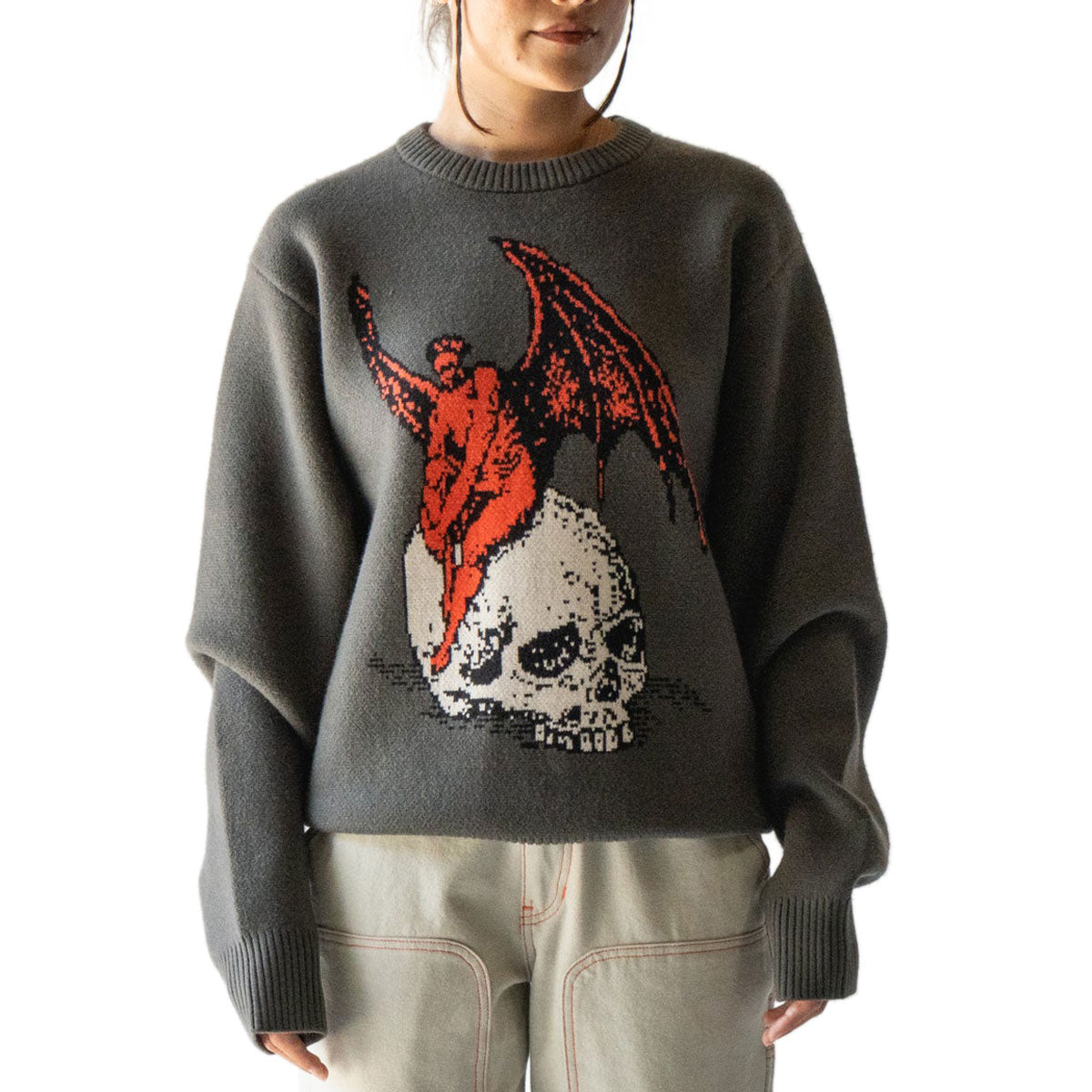 Welcome Nephilim Knit Sweater - Grey image 5