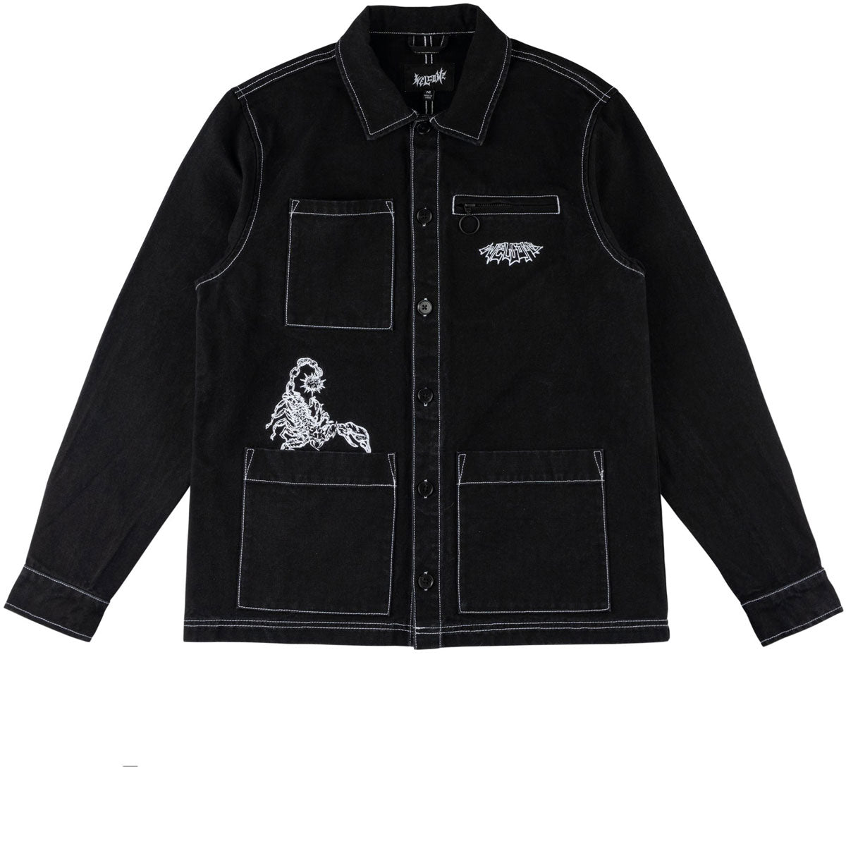 Welcome Stowaway Canvas Chore Jacket - Black image 1