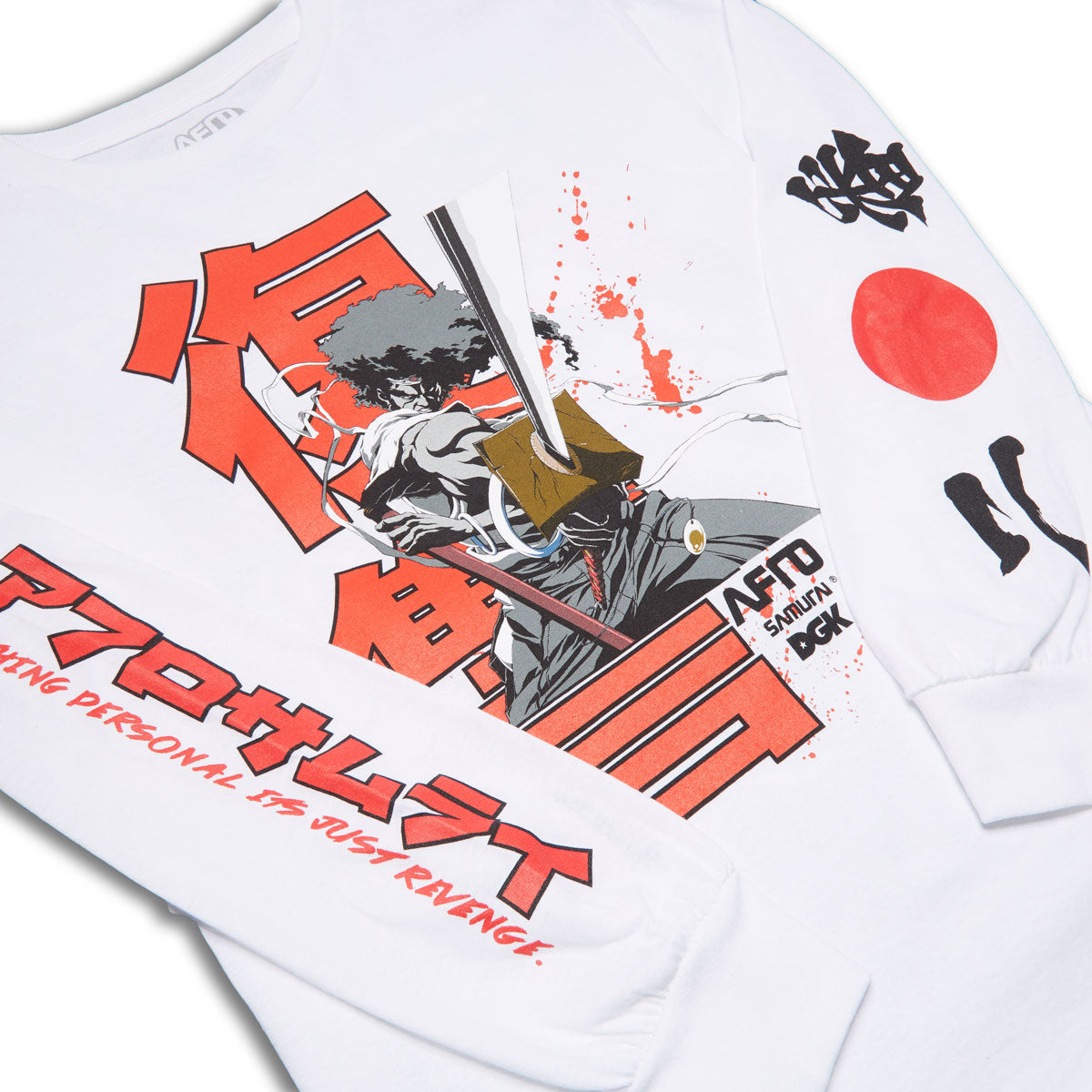 DGK x Afro Samurai Afro Long Sleeve T-Shirt - White image 3