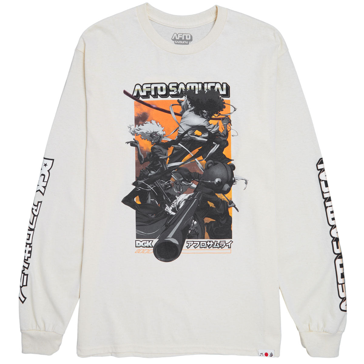 DGK x Afro Samurai Collage Long Sleeve T-Shirt - Sand image 1