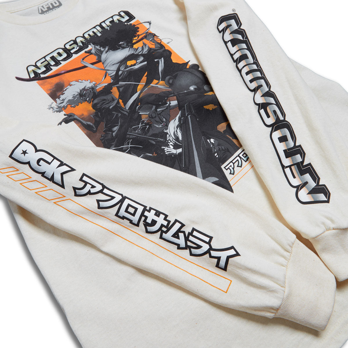DGK x Afro Samurai Collage Long Sleeve T-Shirt - Sand image 3