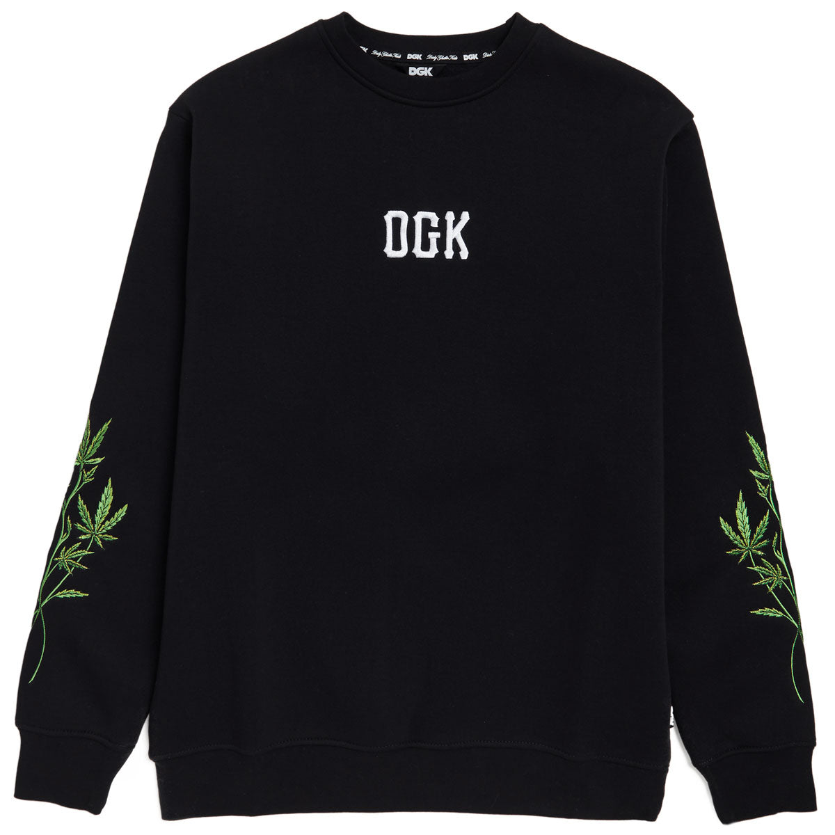 DGK Lay Low Crewneck Sweatshirt - Black image 1