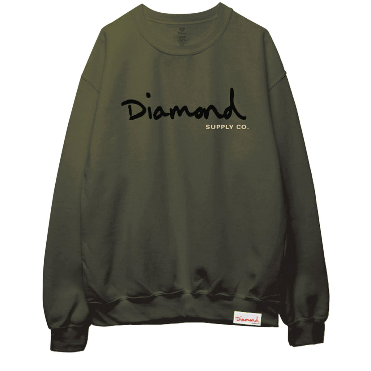 Diamond Supply Co. Og Script Crewneck 2023 Sweatshirt - Army image 1