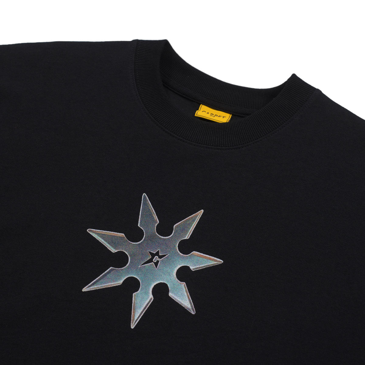 Carpet Company Throwing Star T-Shirt - Black image 2