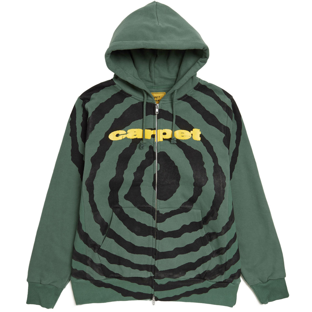 Carpet Company Spiral Zip-Up Hoodie - Green image 1