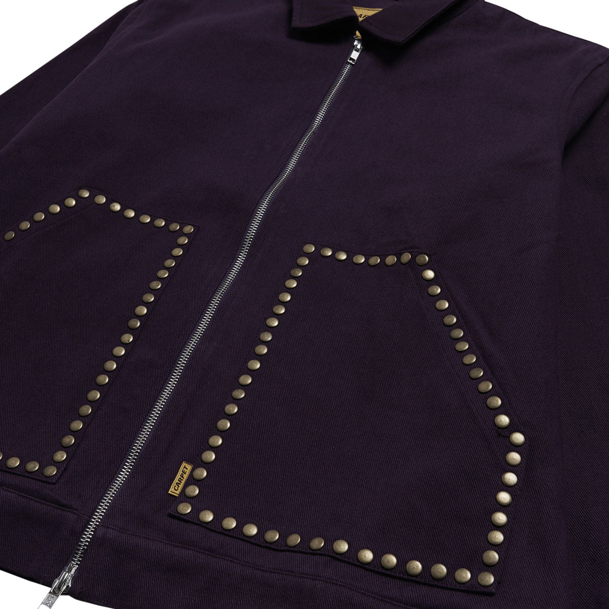 Carpet Company Studded Denim Jacket - Purple image 3
