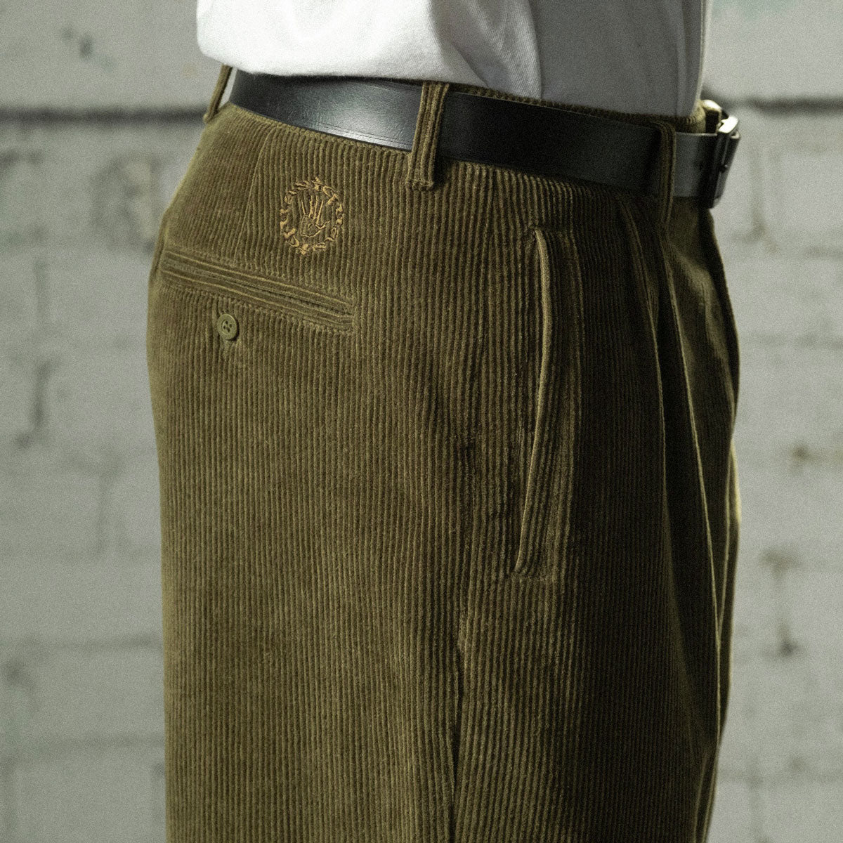 Quasi Elliott Trouser Pants - Moss image 3