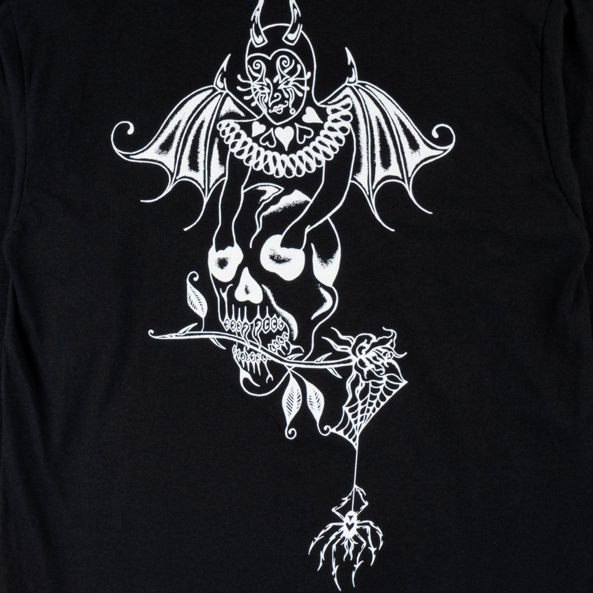 Welcome Angel Long Sleeve T-Shirt - Black image 4