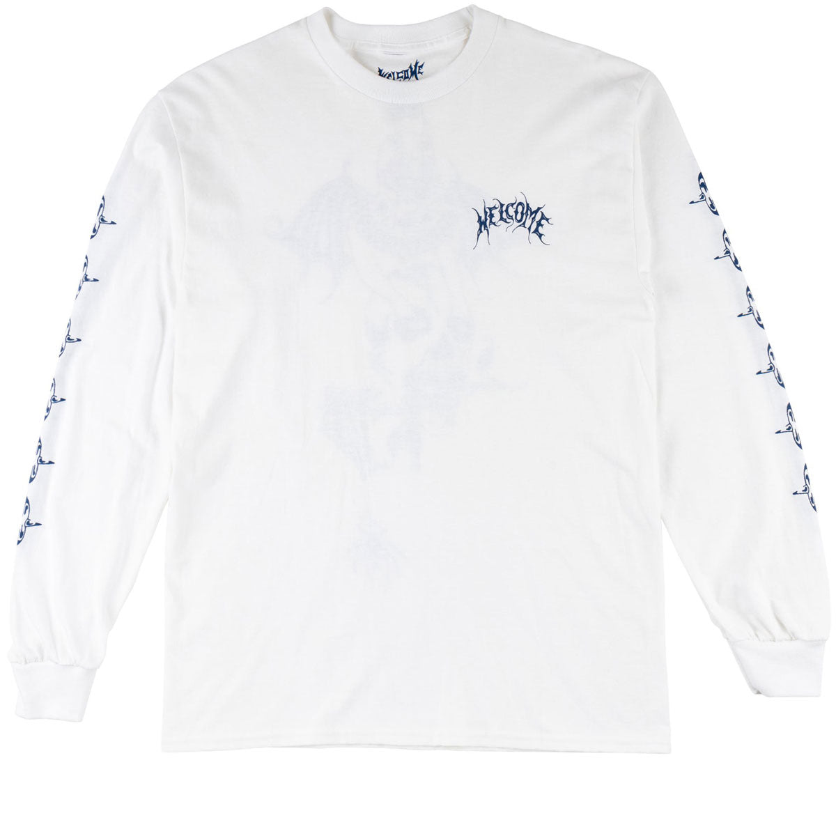 Welcome Angel Long Sleeve T-Shirt - White image 2