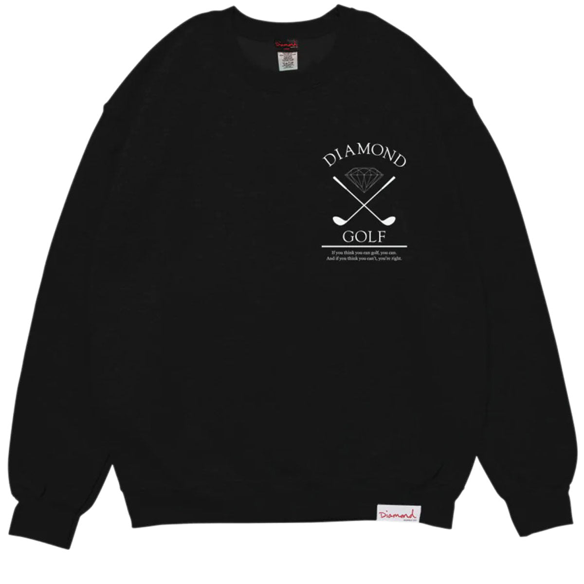Diamond Supply Co. Golf Crewneck Sweatshirt - Black image 1