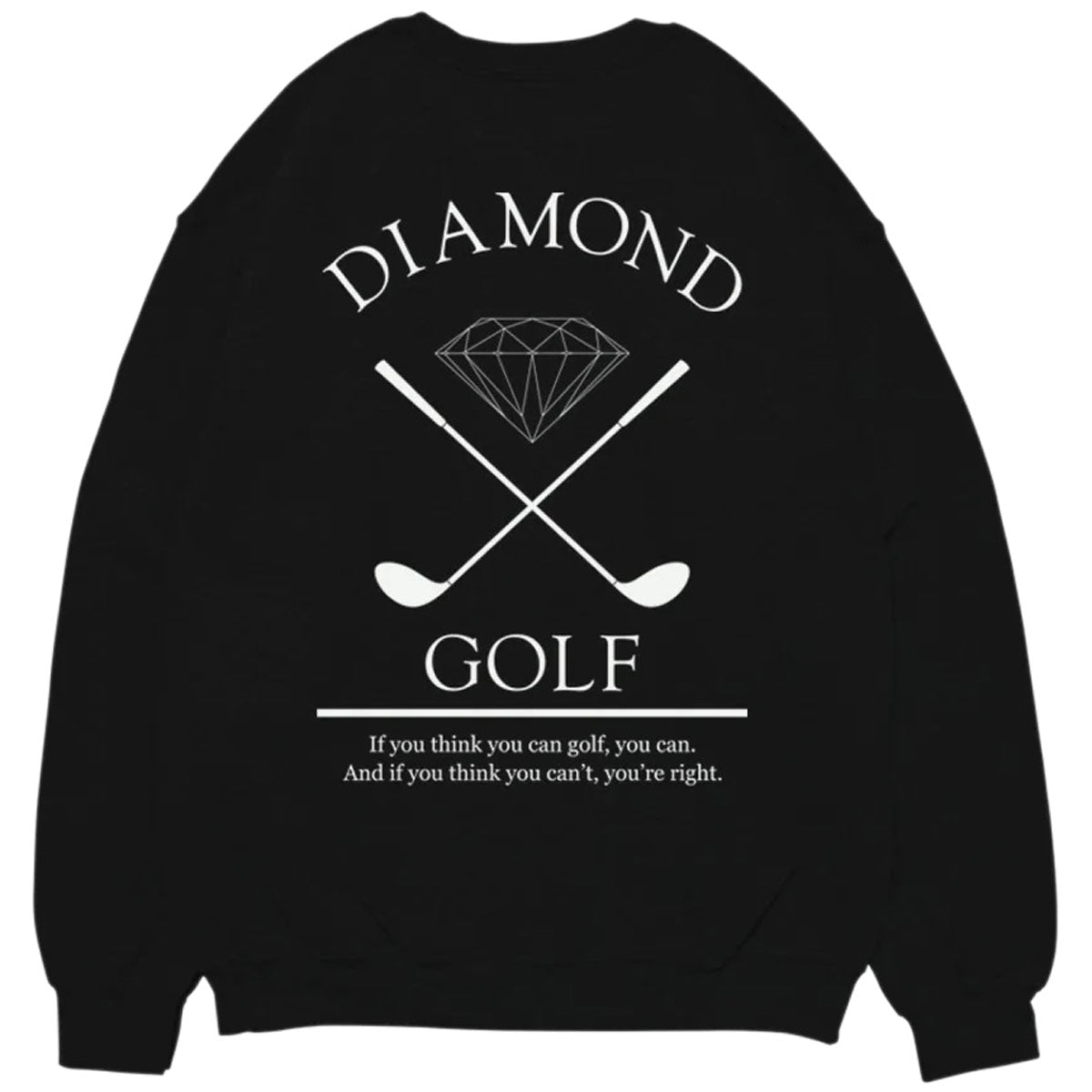 Diamond Supply Co. Golf Crewneck Sweatshirt - Black image 2